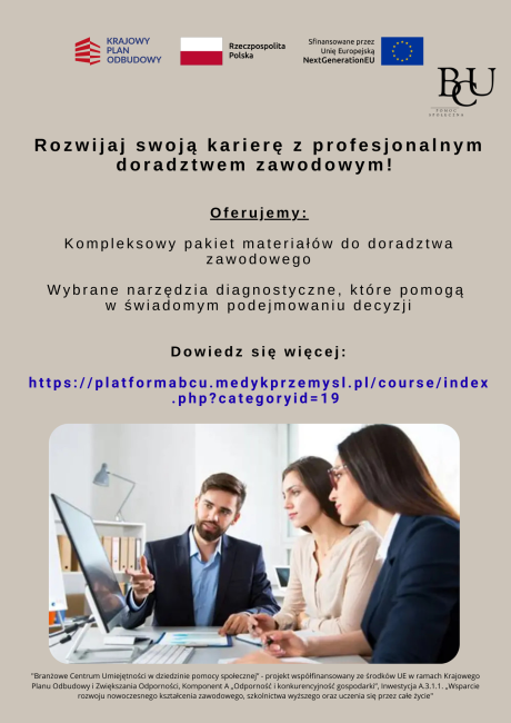 Doradztwo zawodowe  ulotka